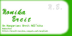monika breit business card